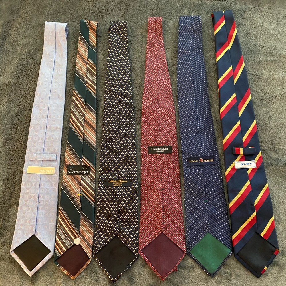 Set of 6 neckties